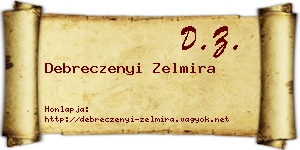 Debreczenyi Zelmira névjegykártya